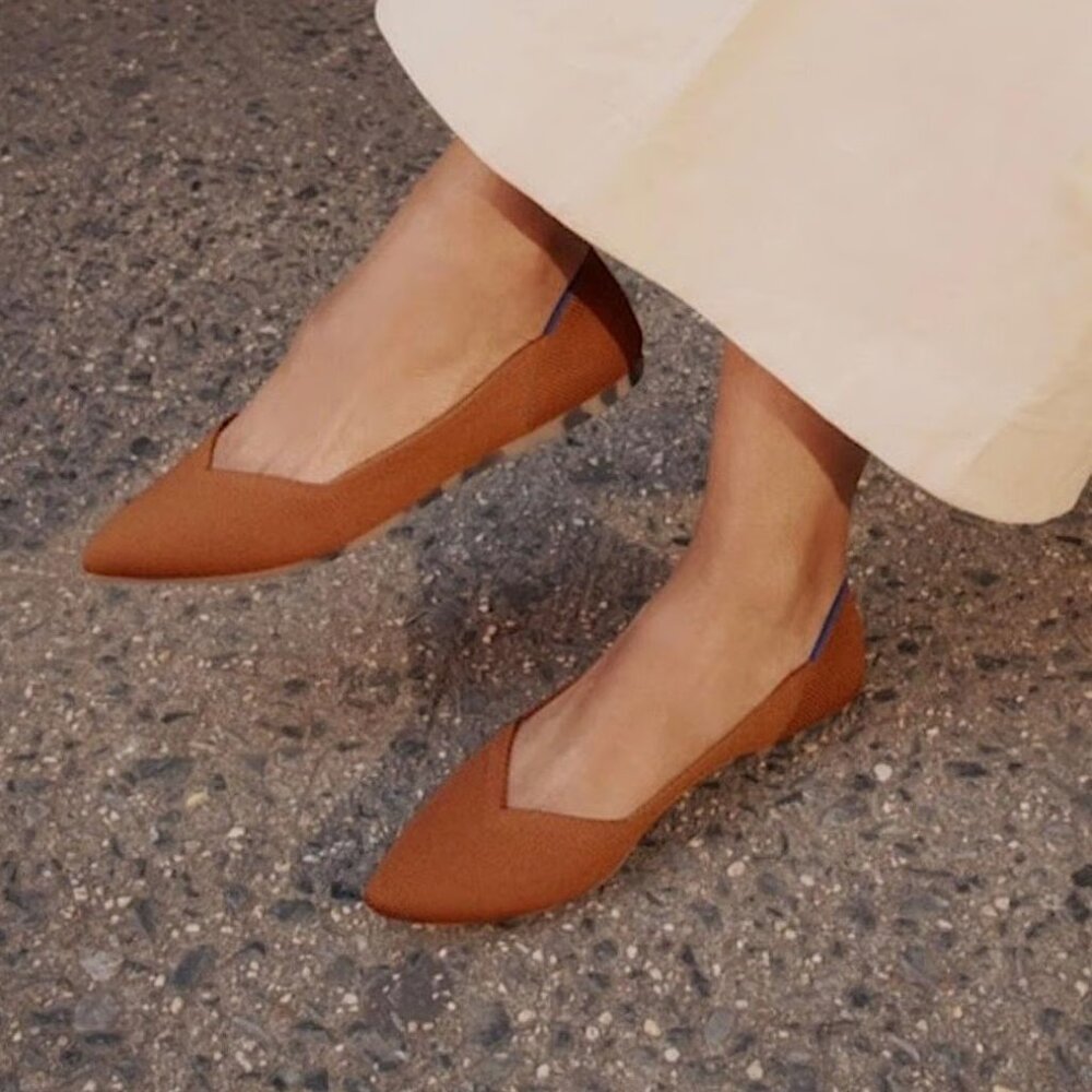 Rothy’s The Point Slip On Women's Flats in Brandy Size 11